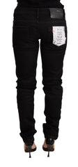 Acht Sleek Black Wash Skinny Jeans