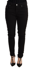 Dolce & Gabbana Elegant Slim-Fit Black Denim Jeans