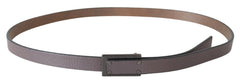 Costume National Elegant Brown Leather Fashion Belt