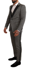Dolce & Gabbana Black White Check 3 Piece Set MARTINI Suit