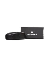 Frankie Morello Black Metallic Fibre Men Sunglasses