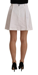 Ermanno Scervino Chic High Waist A-Line Mini Skirt