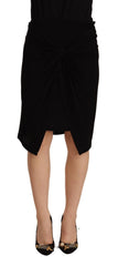 PLEIN SUD Elegant High Waist Pencil Cut Skirt