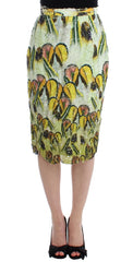 Lanre Da Silva Ajayi Vibrant Silk Blend Pencil Skirt