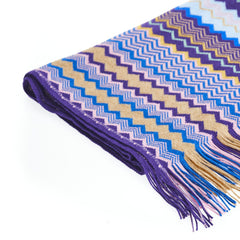 Missoni Geometric Pattern Fringed Luxury Scarf