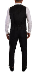 Dolce & Gabbana Elegant Black Silk Blend 3-Piece Suit