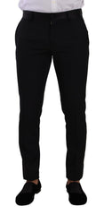 Dolce & Gabbana Black Fantasy GOLD Wool Slim Fit 2 Piece Suit