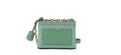 Michael Kors Cece Small Sea Green Signature PVC Convertible Flap Crossbody Bag