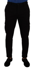 Dolce & Gabbana Elegant Black Slim Fit Cargo Pants