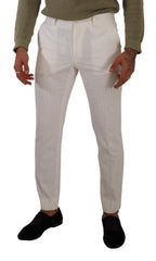 Dolce & Gabbana Elegant Slim Fit Cotton Trousers