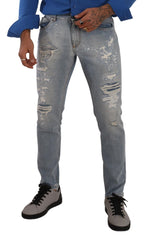 Dolce & Gabbana Elegant Light Blue Straight Denim Jeans