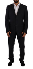 Domenico Tagliente Sleek Grey 2-Piece Mens Suit with Notch Lapels