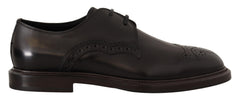 Dolce & Gabbana Elegant Black Derby Dress Shoes