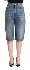 Dolce & Gabbana High-Waisted Italian Cropped Denim Jeans