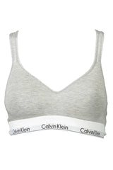 Calvin Klein Gray Cotton Women Bralette