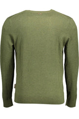 Napapijri Green Cotton Men Sweater