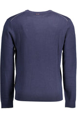 Napapijri Blue Wool Men Sweater