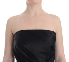 Masha Ma Elegant Strapless Black Dress