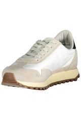 Blauer White Leather Men Sneaker