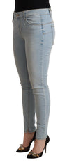 Liu Jo Light Blue Mid Waist Skinny Denim