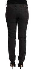 Ermanno Scervino Chic Black Low Waist Skinny Denim