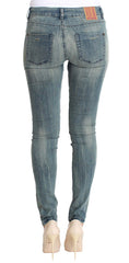 PLEIN SUD Chic Slim Skinny Blue Wash Denim