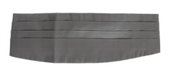 Dolce & Gabbana Elegant Silk Gray Cummerbund