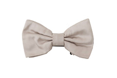 Dolce & Gabbana Gray 100% Silk Adjustable Neck Papillon Tie