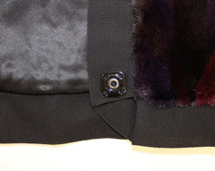 Dolce & Gabbana Exquisite Purple MINK Fur Scarf Wrap