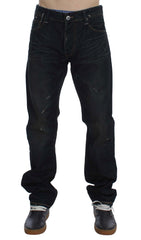 Acht Elegant Straight Fit Dark Blue Jeans