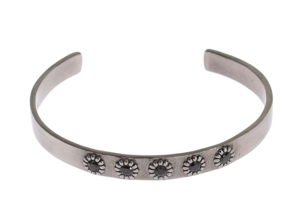 Chic Nialaya Silver CZ Bangle for Her