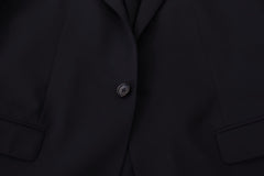 Dolce & Gabbana Elegant Navy Wool Blend Slim Blazer