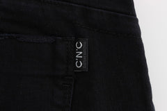 Costume National Sleek Slim Fit Black Denim Jeans