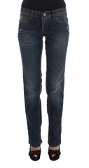 Costume National Chic Blue Regular Fit Designer Jeans