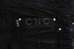 Costume National Elegant Black Slouchy Fit Jeans for Trendsetters