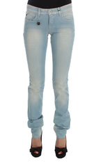 Costume National Chic Super Slim Blue Jeans