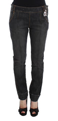 Ermanno Scervino Chic Slim Fit Gray Wash Jeans