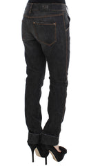 Ermanno Scervino Chic Slim Fit Gray Wash Jeans