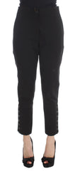 Ermanno Scervino Elegant Cropped Capri Pants in Black