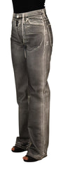 Dolce & Gabbana High Waist Grey Denim Elegance