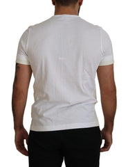 Dolce & Gabbana Elegant White Cotton Tee with DG Chest Pocket