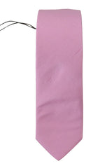 Daniele Alessandrini Pink Classic Men Necktie Accessory Silk Tie