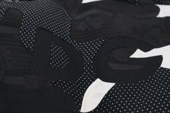 Dolce & Gabbana Black White Fur Shearling Full Zip Jacket