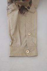 Dolce & Gabbana Beige Cotton Button-Down Casual Shirt