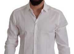 Dolce & Gabbana Elegant White Cotton Dress Shirt