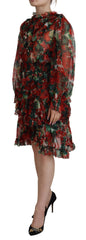 Dolce & Gabbana Elegant Multicolor A-Line Silk Dress