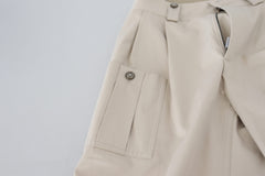 Dolce & Gabbana Chic Beige Cotton Trousers for Elegant Comfort