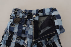 Dolce & Gabbana Multicolor Patchwork Cotton Denim Jeans