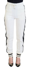 Dolce & Gabbana Chic White Jogger Pants for Elevated Comfort