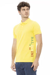 Baldinini Trend Yellow Cotton Men Polo-Shirt